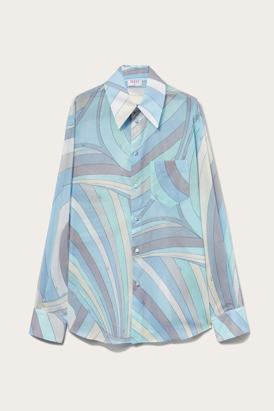 Iride-Print Cotton Shirt View 1 - Pucci