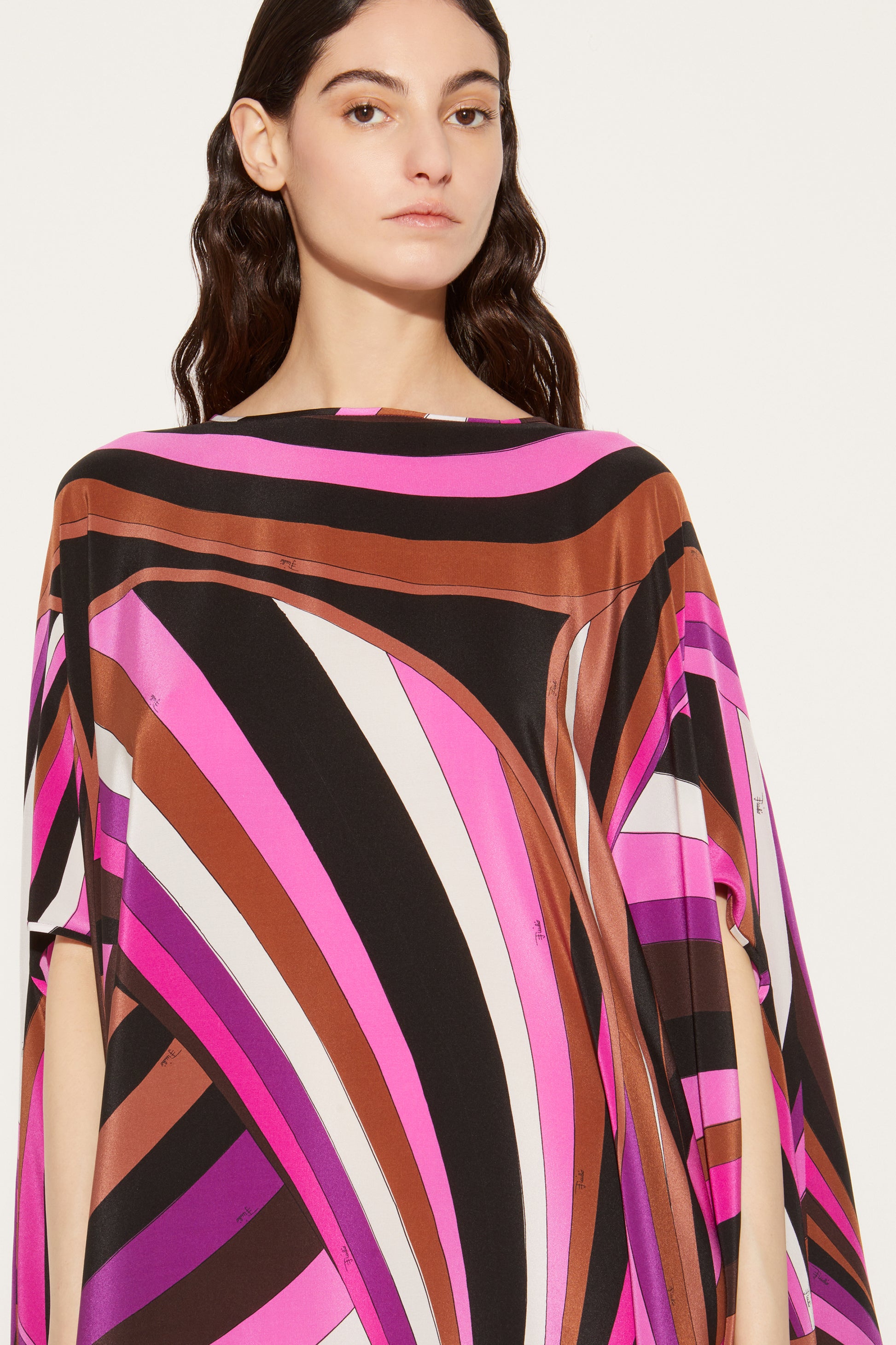 Iride-Print Silk Kaftan View 2 - Pucci