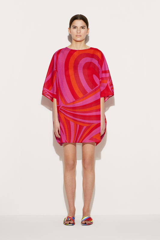 Iride-Print Cotton Kaftan View 2 - Pucci