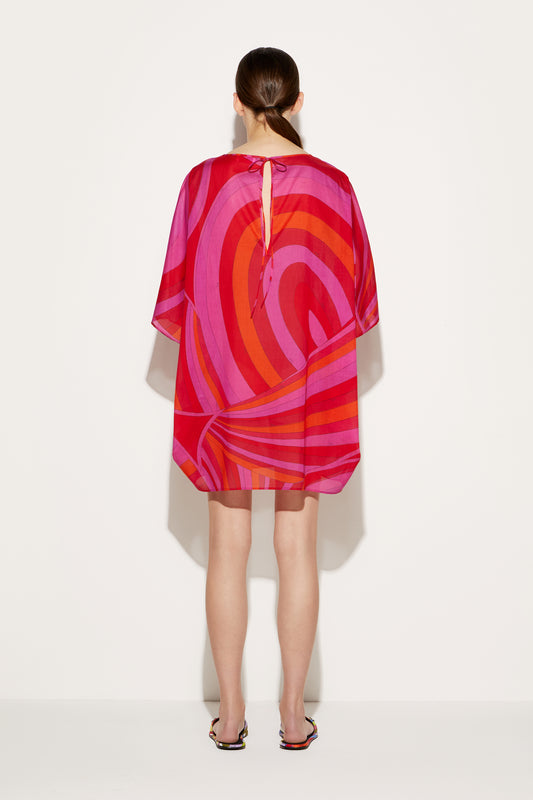 Iride-Print Cotton Kaftan View 4 - Pucci