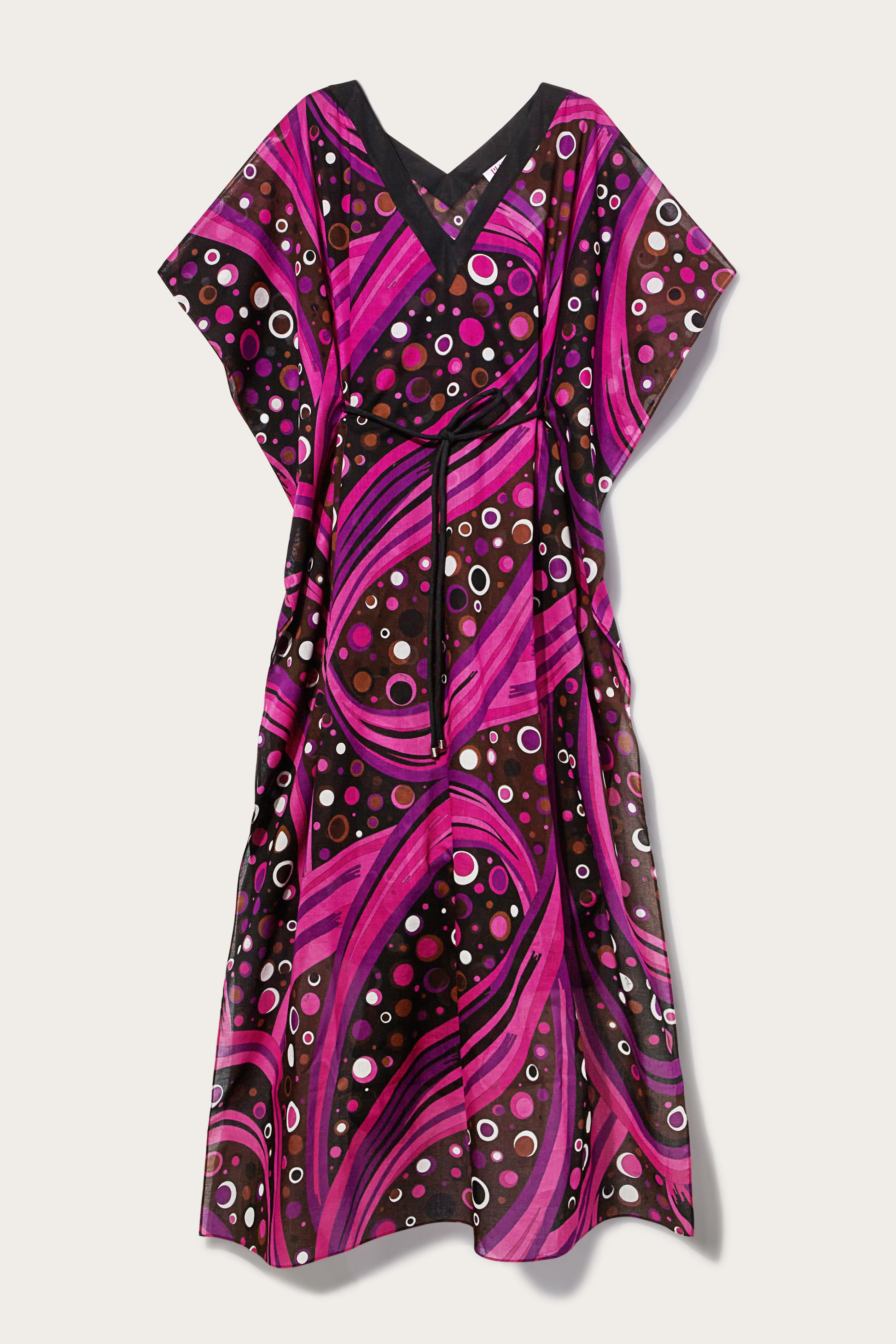 Fontane-Print Belted Cotton Kaftan View 1 - Pucci