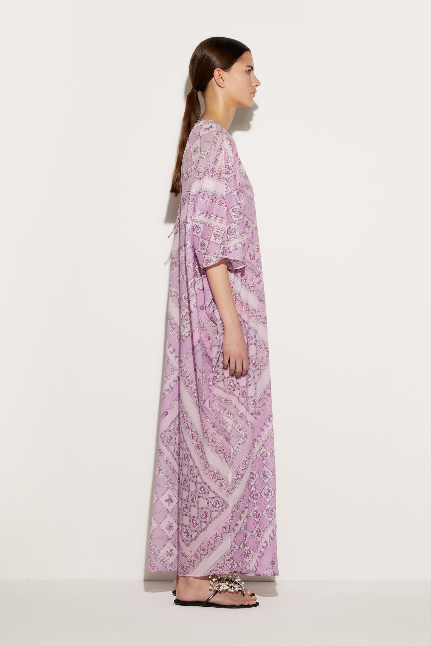 Festa-Print Cotton Kaftan View 3 - Pucci