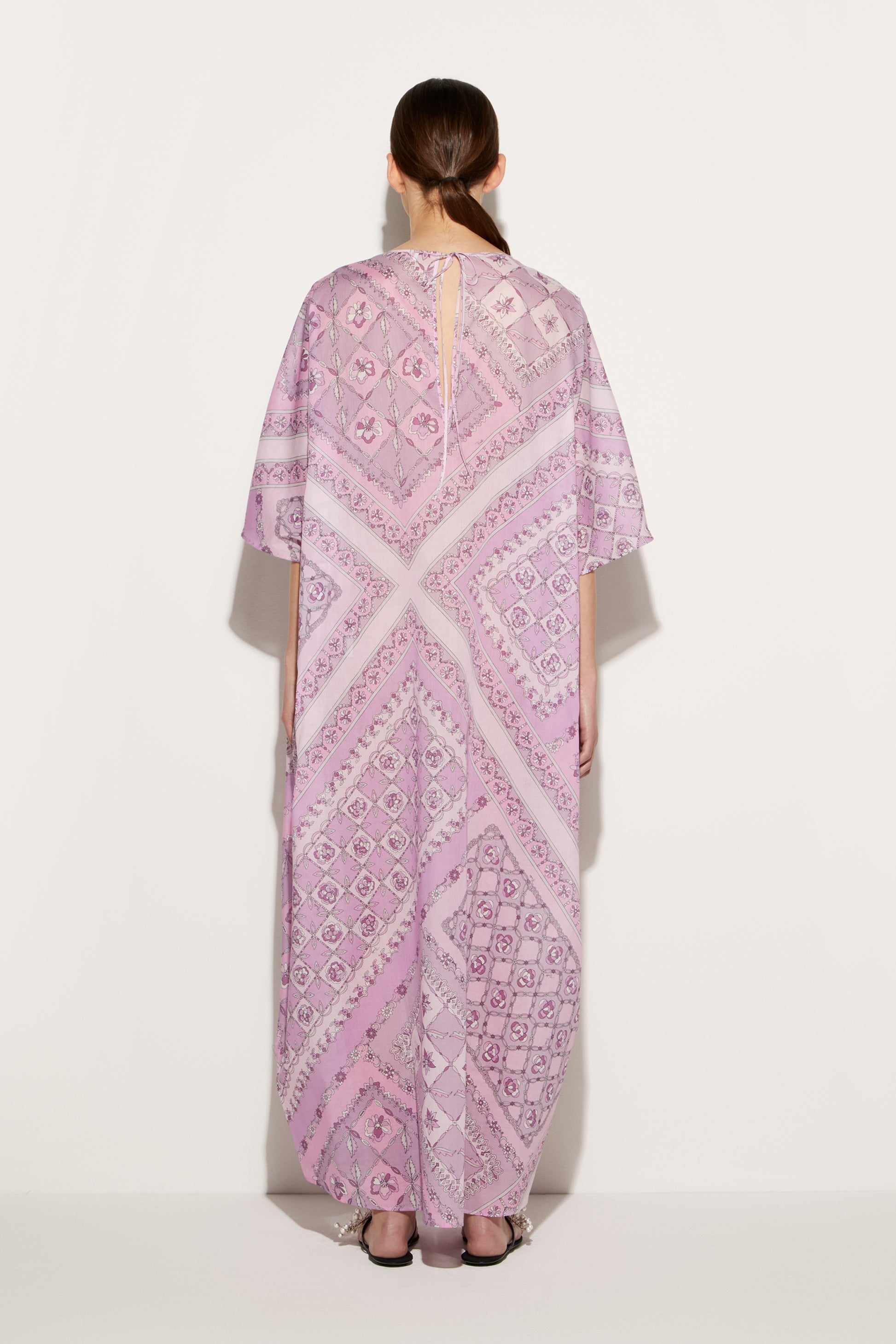Festa-Print Cotton Kaftan View 4 - Pucci