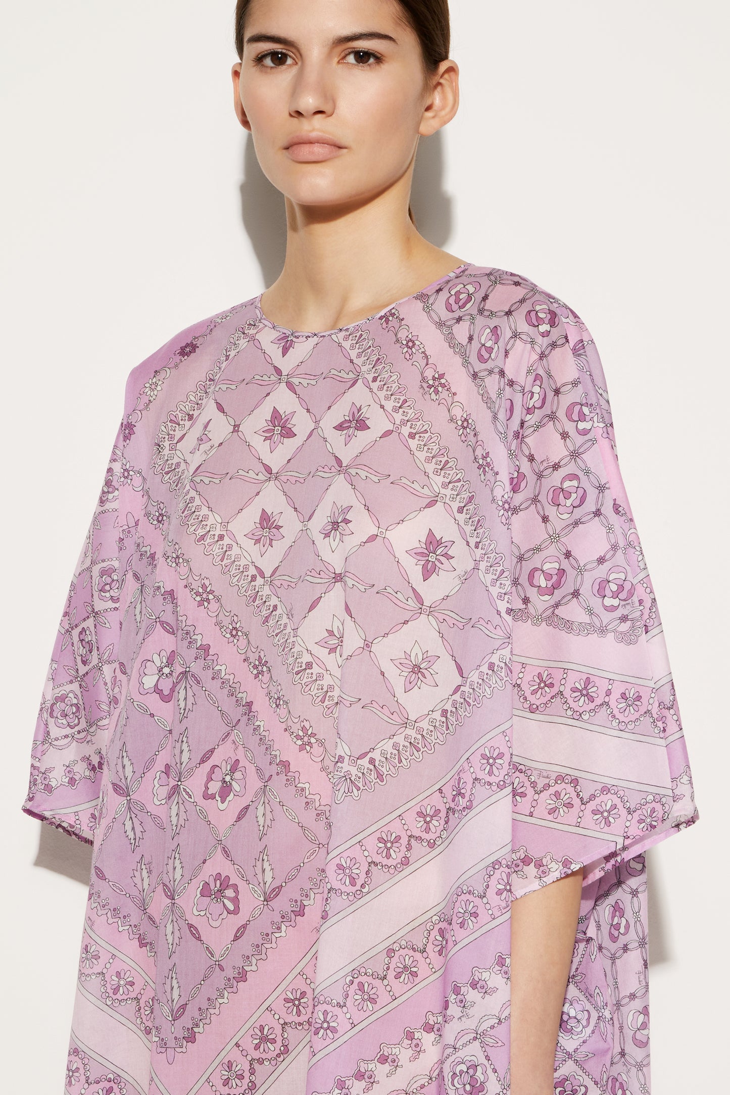 Festa-Print Cotton Kaftan View 5 - Pucci