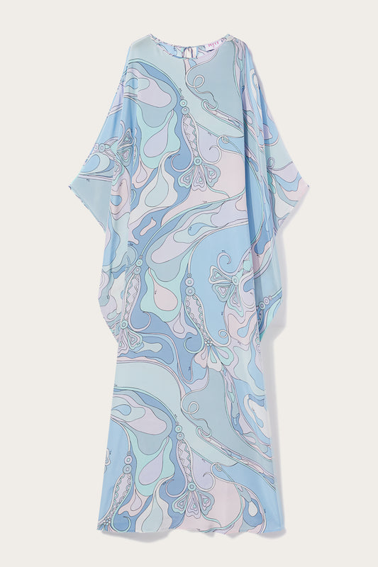Orchidee-Print Silk Kaftan View 1 - Pucci