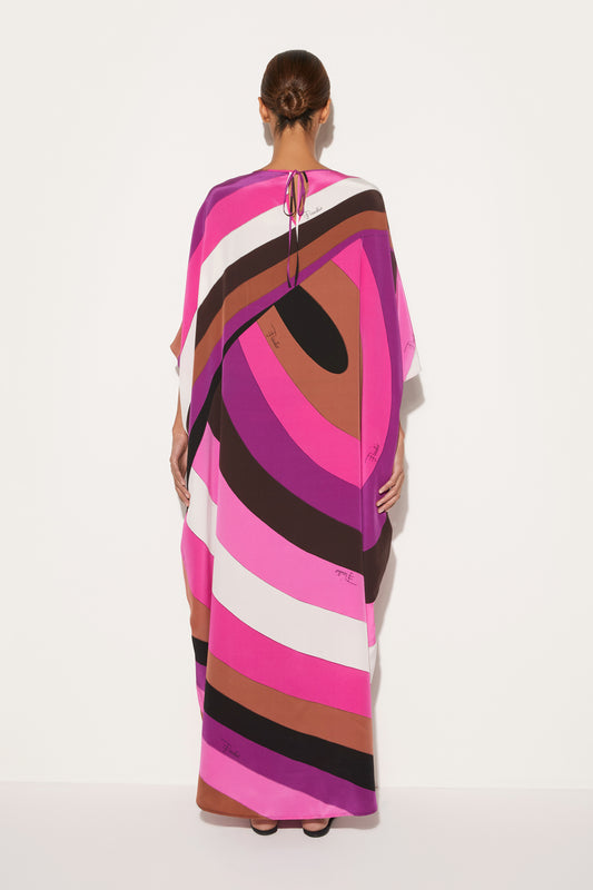 Iride-Print Silk Kaftan View 4 - Pucci