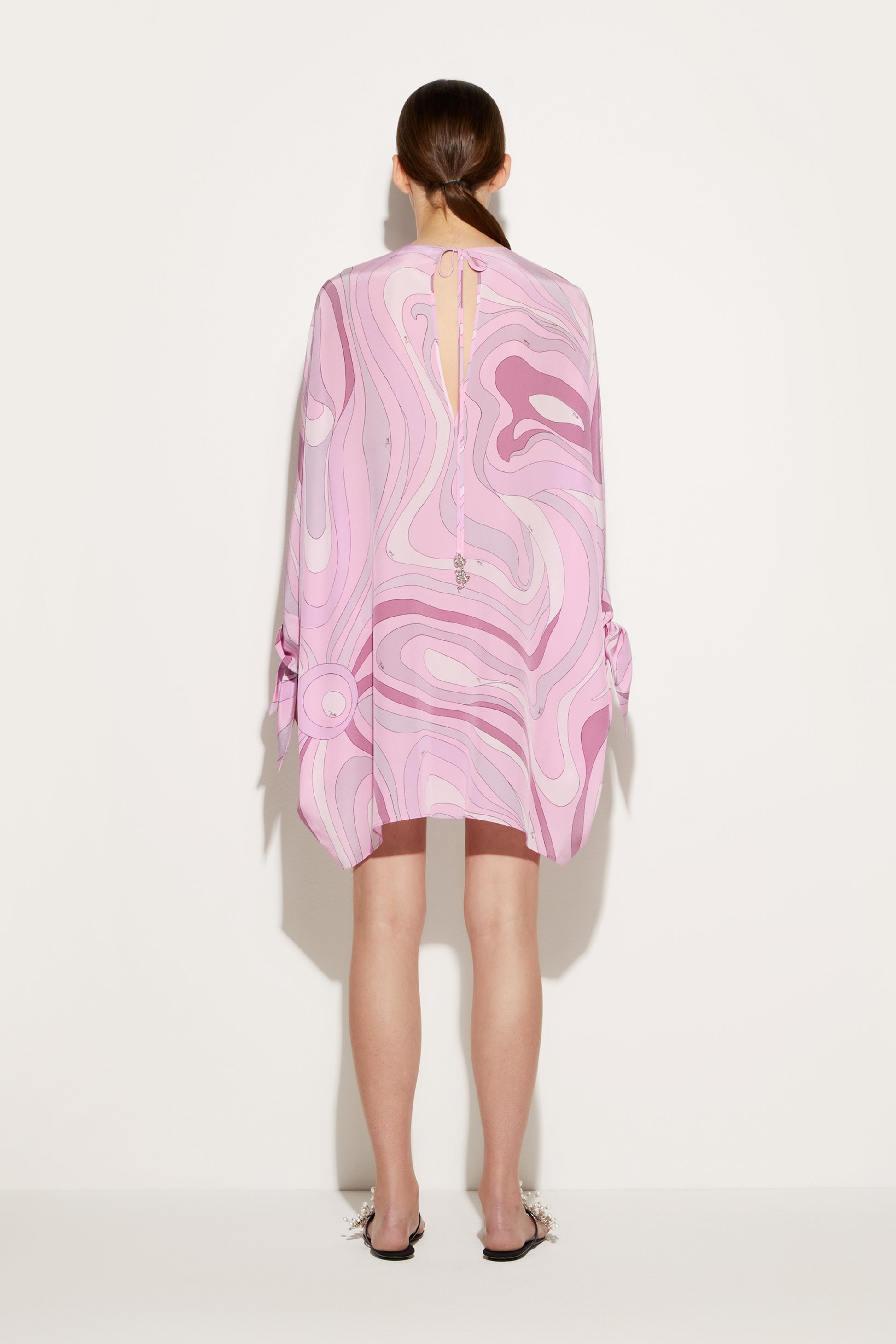 Marmo-Print Silk Kaftan View 4 - Pucci