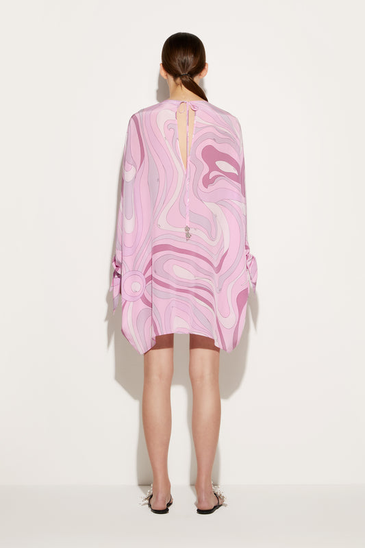 Marmo-Print Silk Kaftan View 4 - Pucci