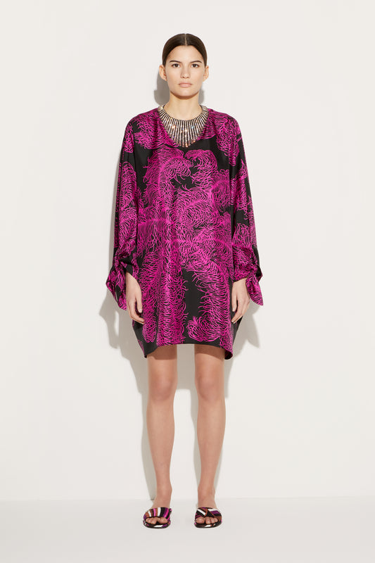 Struzzo-Print Silk-Twill Kaftan View 2 - Pucci
