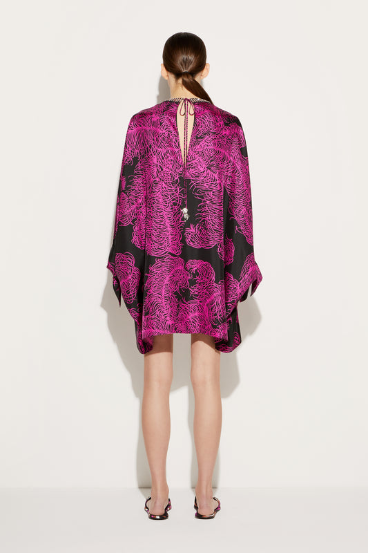 Struzzo-Print Silk-Twill Kaftan View 4 - Pucci