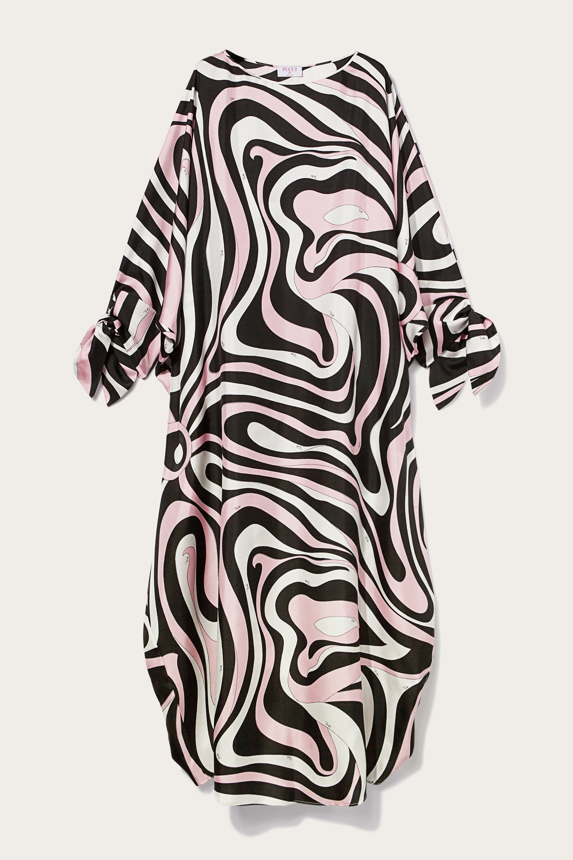 Marmo-Print Silk-Twill Kaftan View 1 - Pucci