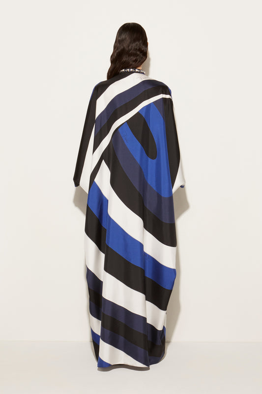 Iride-Print Silk-Twill Kaftan View 4 - Pucci
