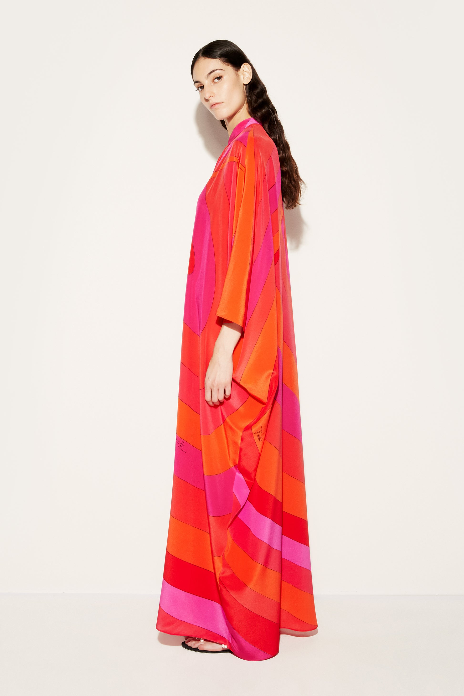 Iride-Print Silk Kaftan View 3 - Pucci