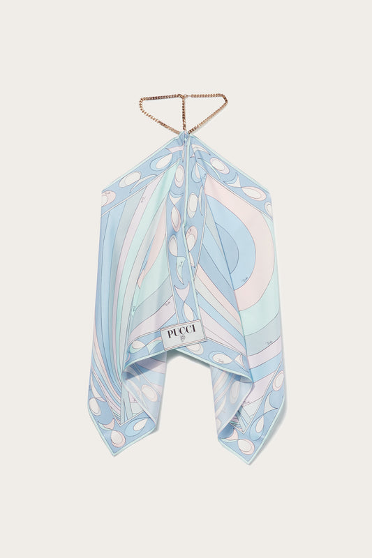 Iride-Print Silk-Twill Top View 1 - Pucci