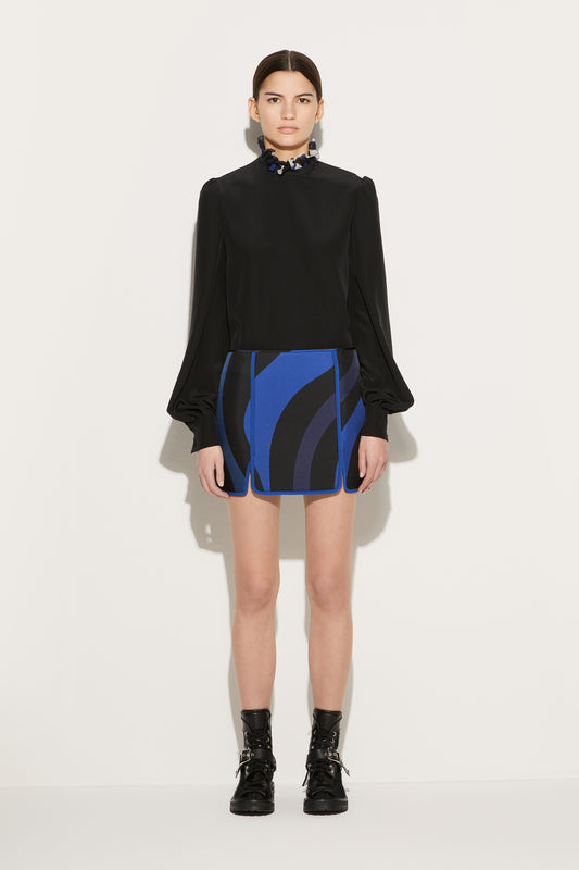 Ruffled Silk Top View 2 - Pucci