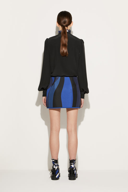 Ruffled Silk Top View 4 - Pucci
