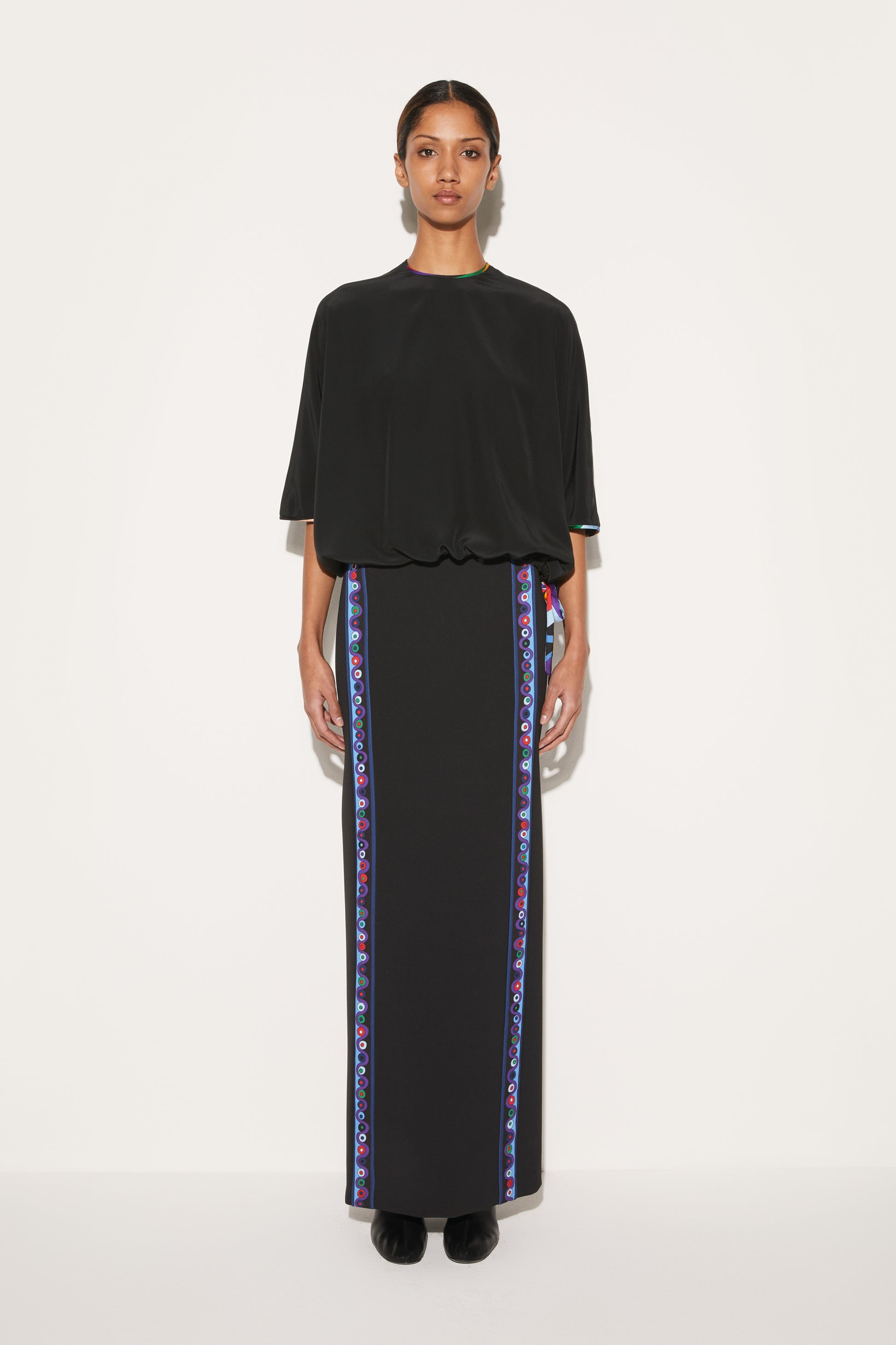 Black Silk Top View 3 - Pucci