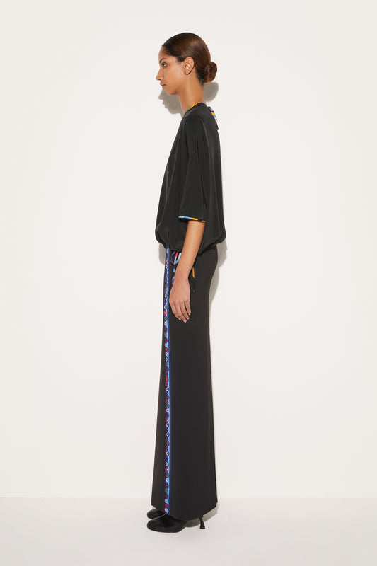 Black Silk Top View 2 - Pucci