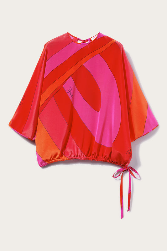 Iride-Print Silk Top View 1 - Pucci