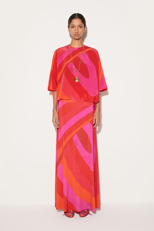 Iride-Print Silk Top View 2 - Pucci