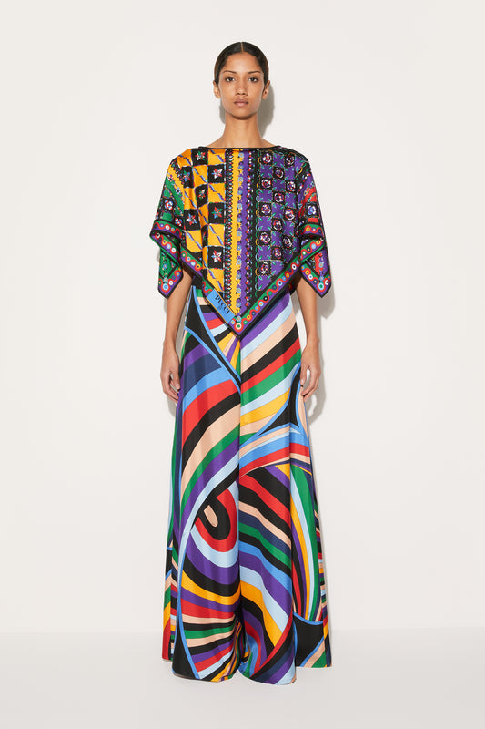 Festa And Onde-Print Kaftan Top View 2 - Pucci