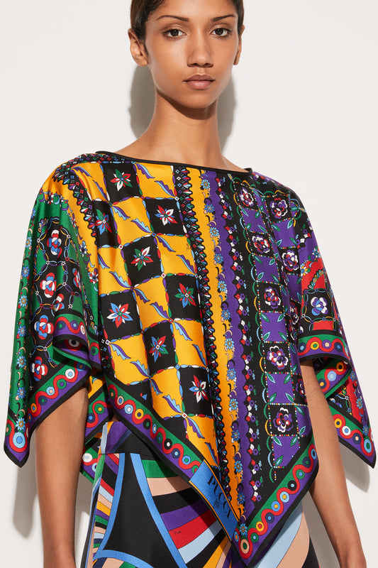 Festa And Onde-Print Kaftan Top View 5 - Pucci