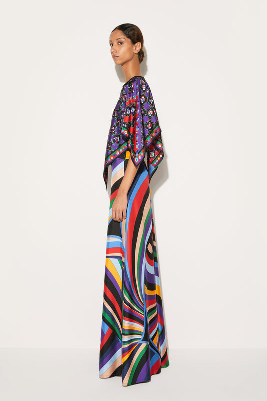 Iride-Print Silk-Twill Trousers View 3 - Pucci