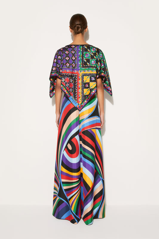 Iride-Print Silk-Twill Trousers View 4 - Pucci