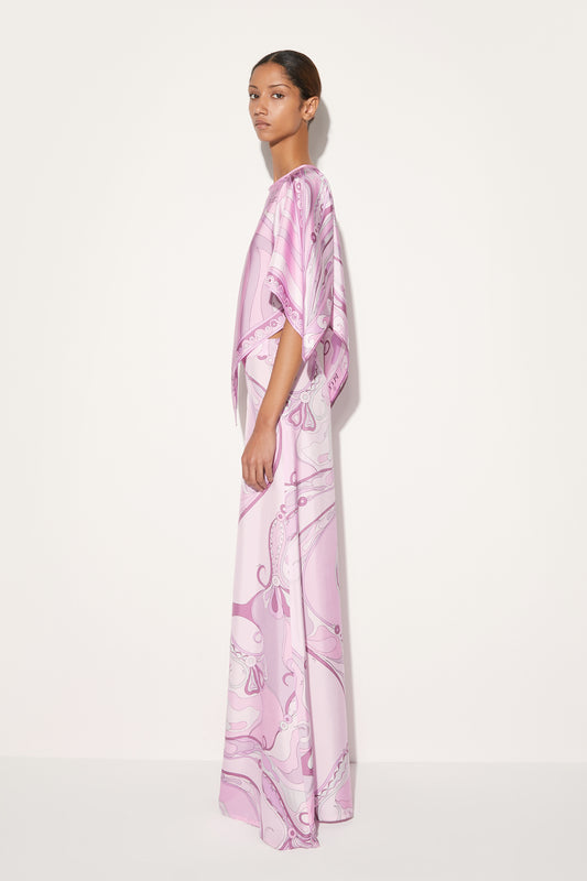 Orchidee-Print Silk-Twill Trousers View 3 - Pucci