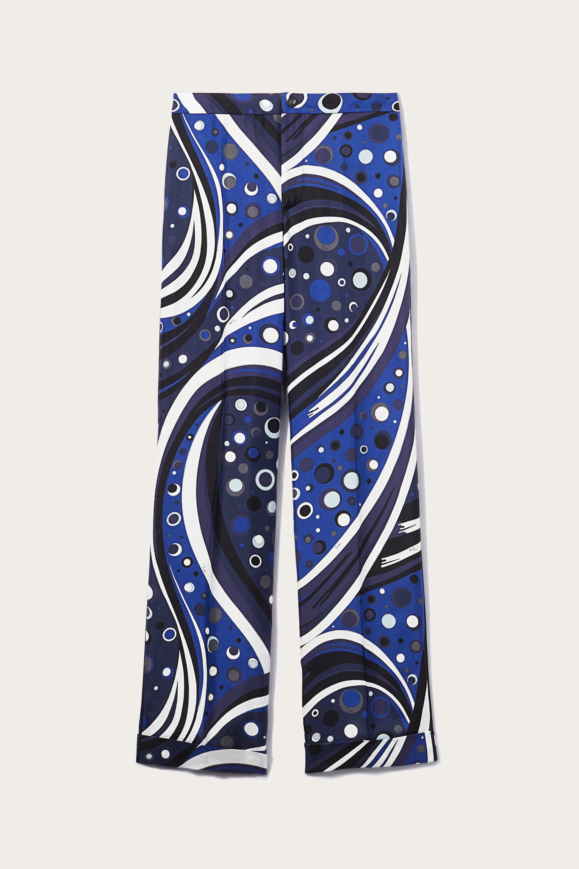 Fontane-Print Silk-Twill Trousers View 1 - Pucci