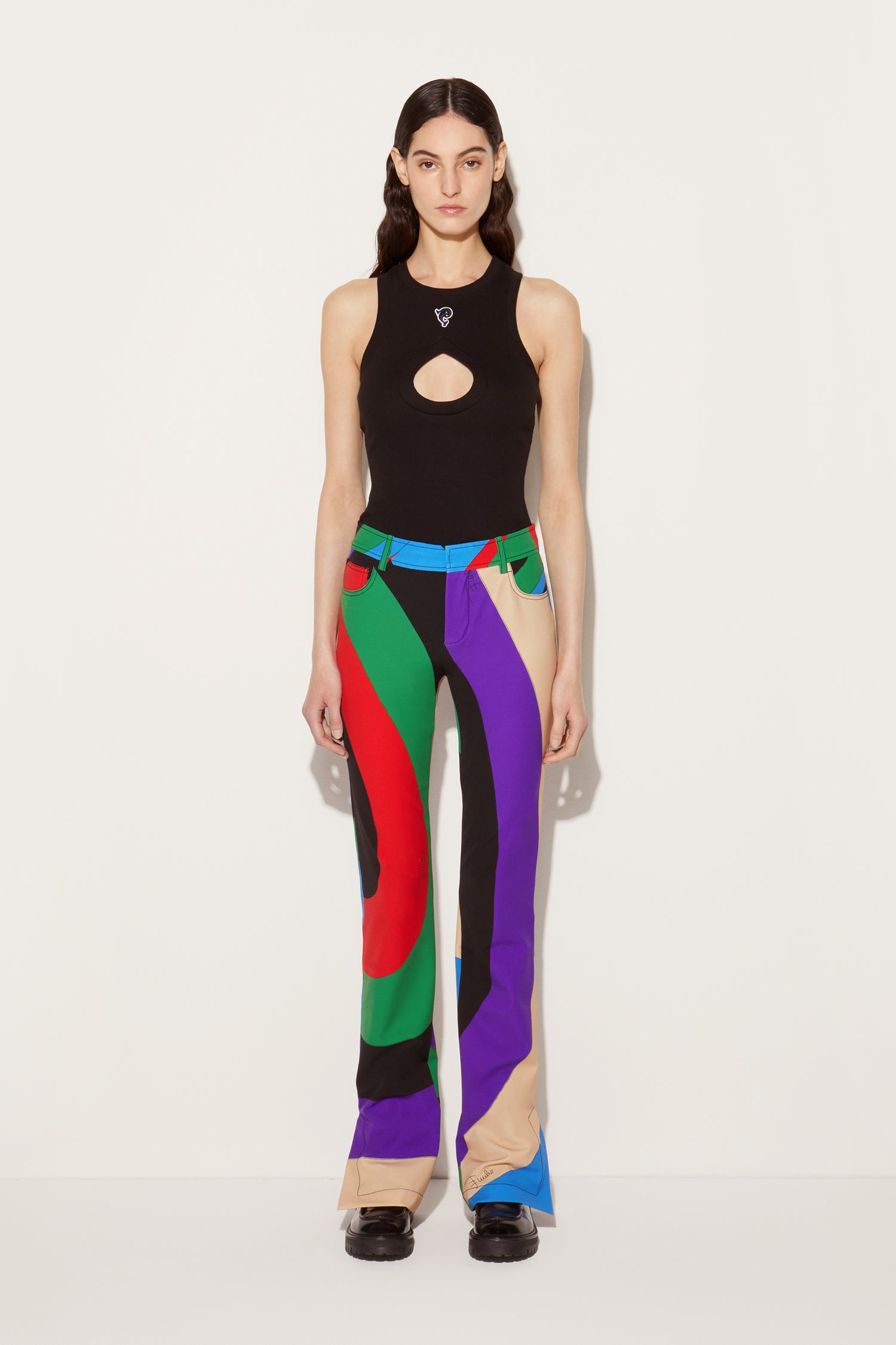 Iride-Print Trousers View 2 - Pucci