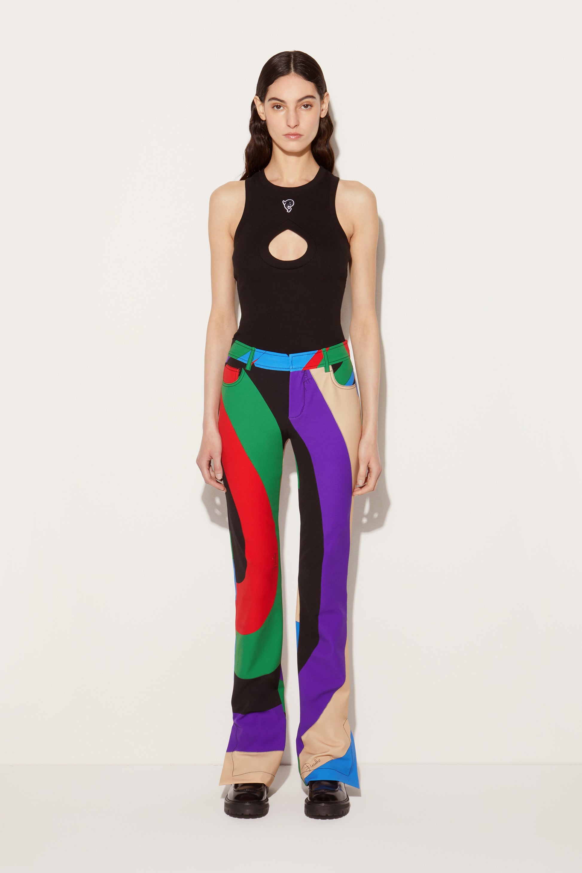 Iride-Print Trousers View 2 - Pucci