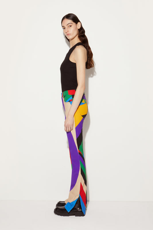 Iride-Print Trousers View 3 - Pucci