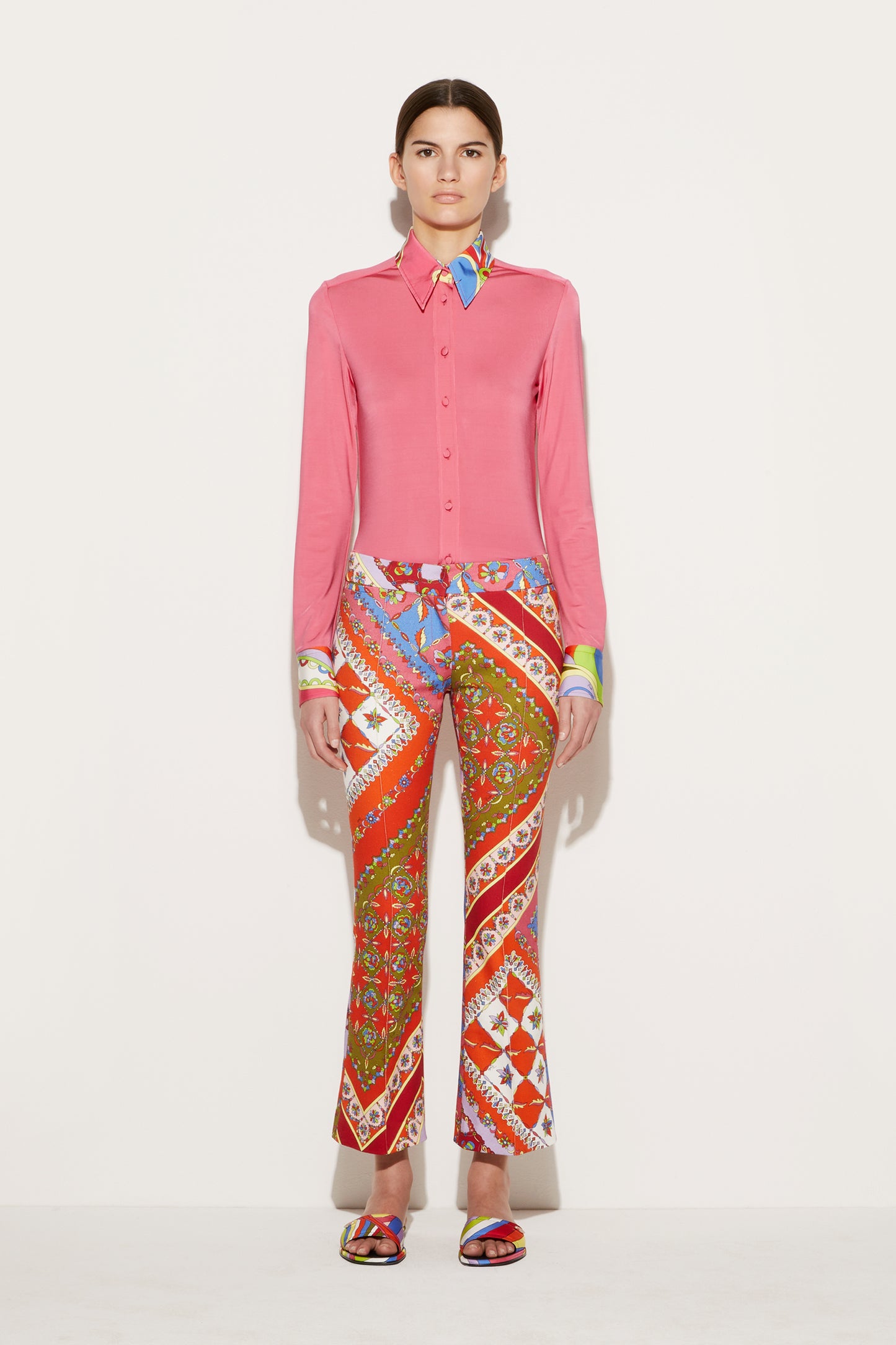 Festa-Print Flared Trousers View 2 - Pucci