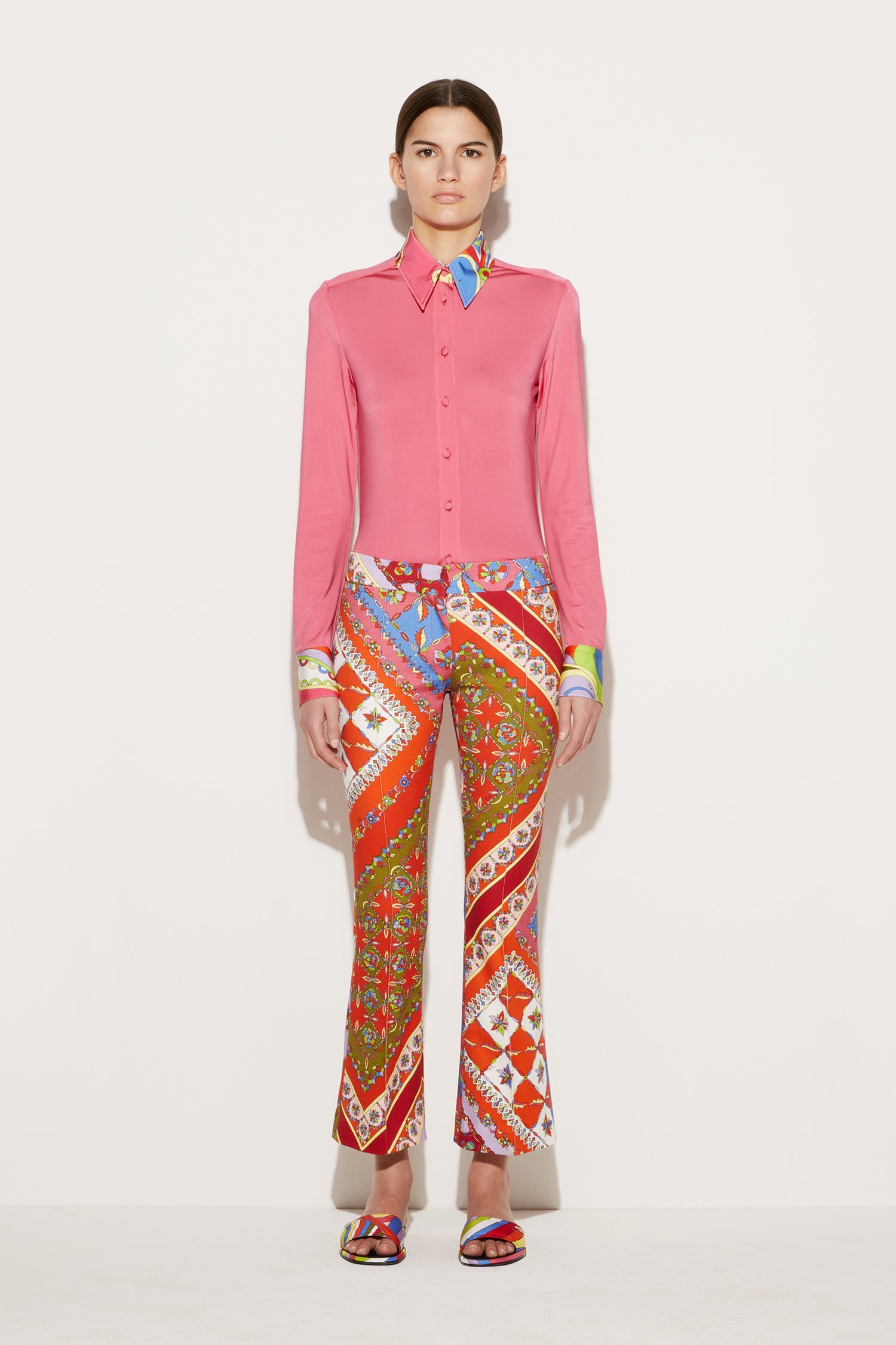Festa-Print Flared Trousers View 2 - Pucci