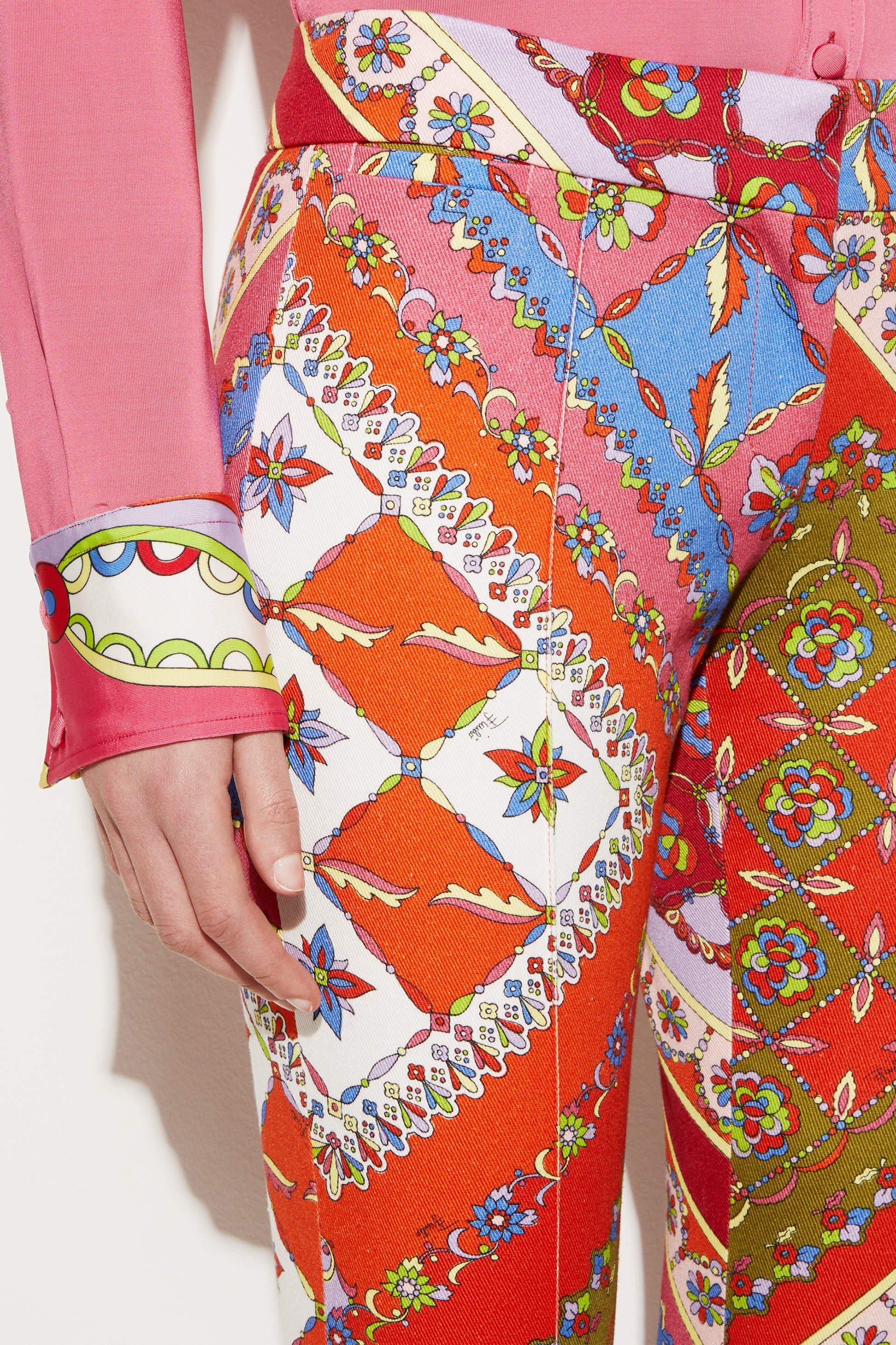 Festa-Print Flared Trousers View 5 - Pucci