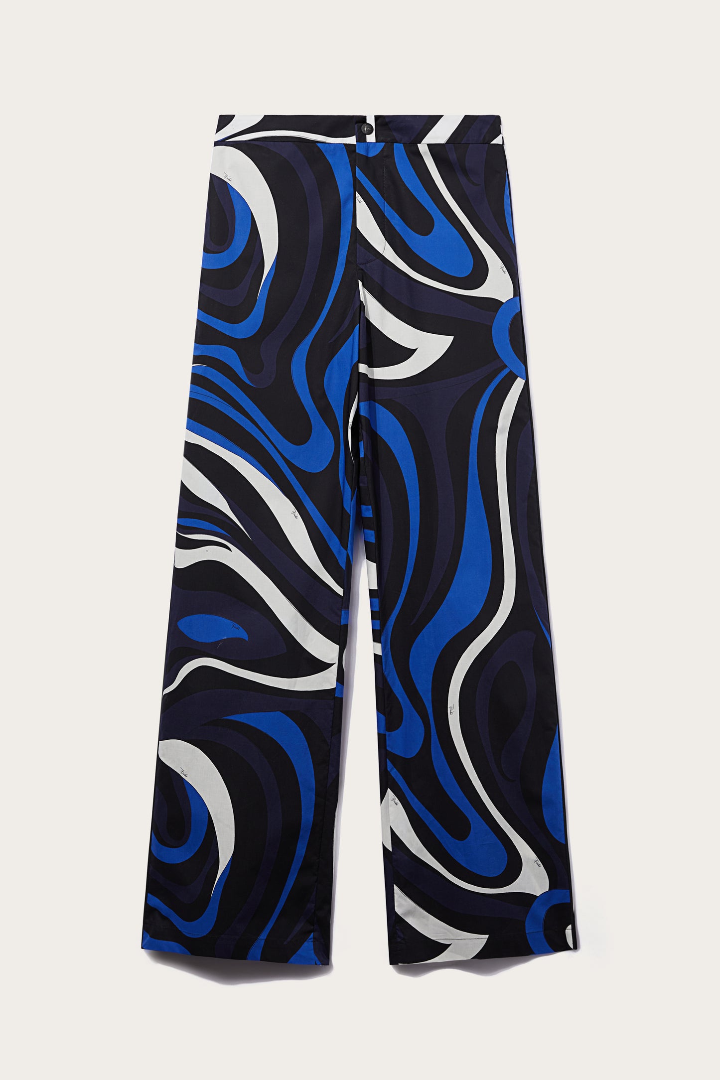 Marmo-Print Cotton Trousers View 1 - Pucci