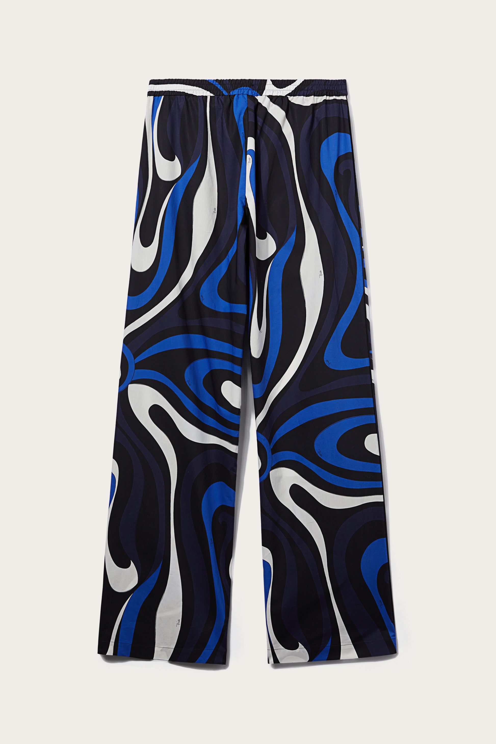 Marmo-Print Cotton Trousers View 2 - Pucci
