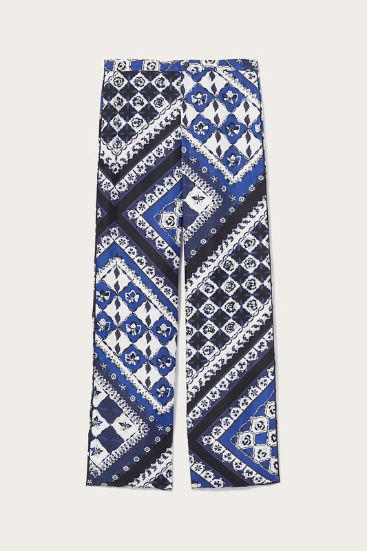 Festa-Print Silk-Twill Trousers View 1 - Pucci