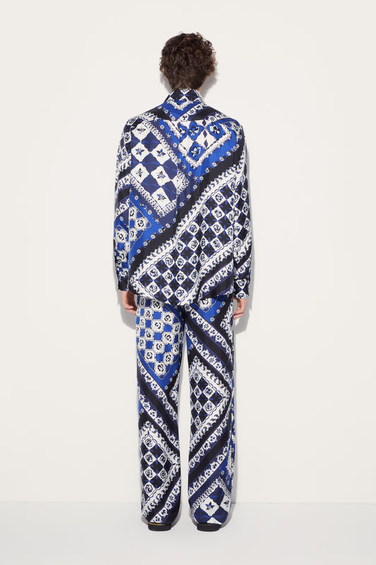 Festa-Print Silk-Twill Trousers View 4 - Pucci