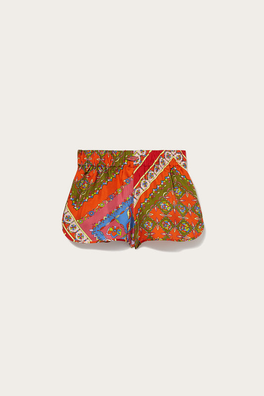 Festa-Print Silk-Twill Shorts View 1 - Pucci