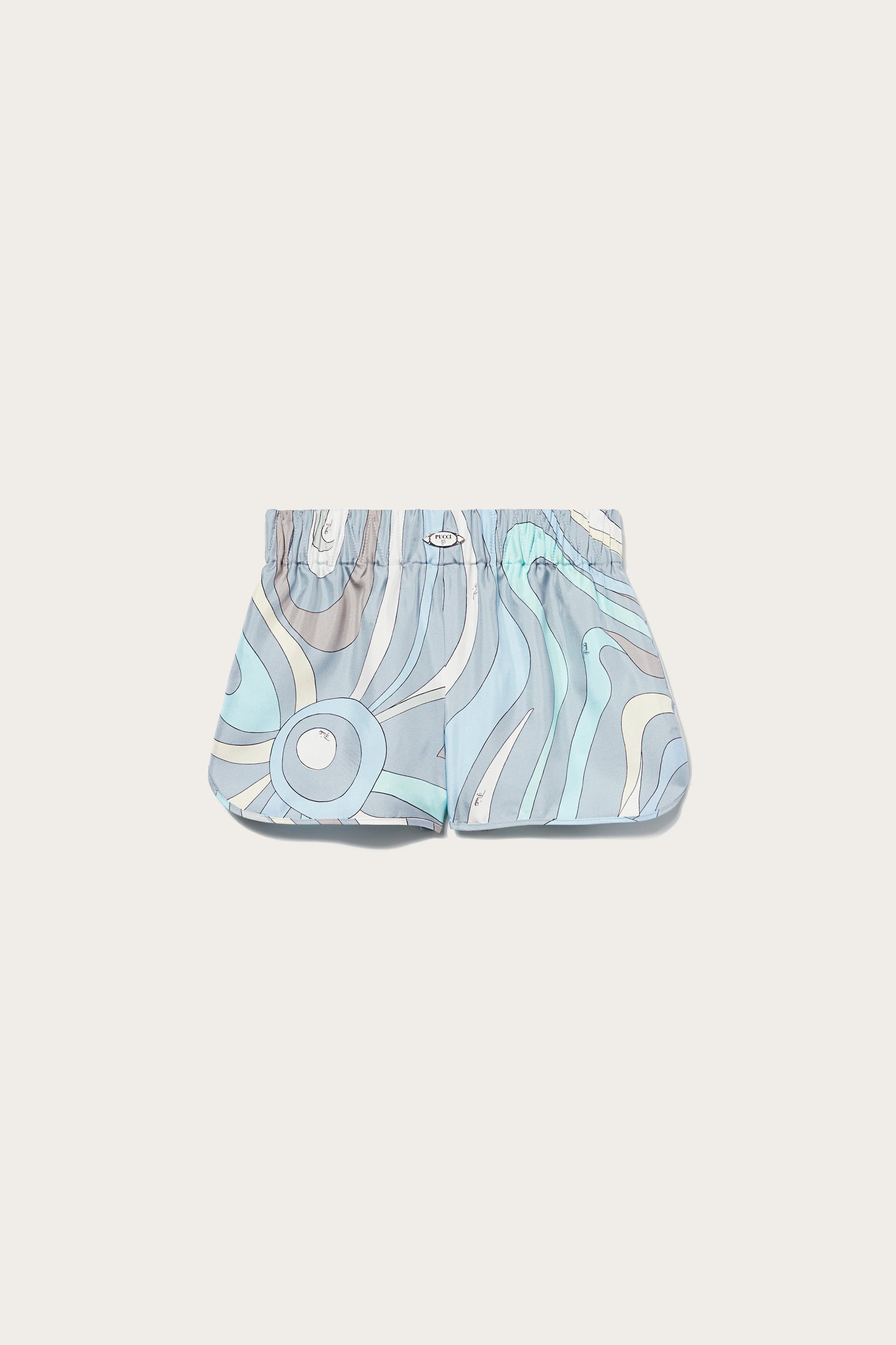 Marmo-Print Silk-Twill Shorts View 1 - Pucci