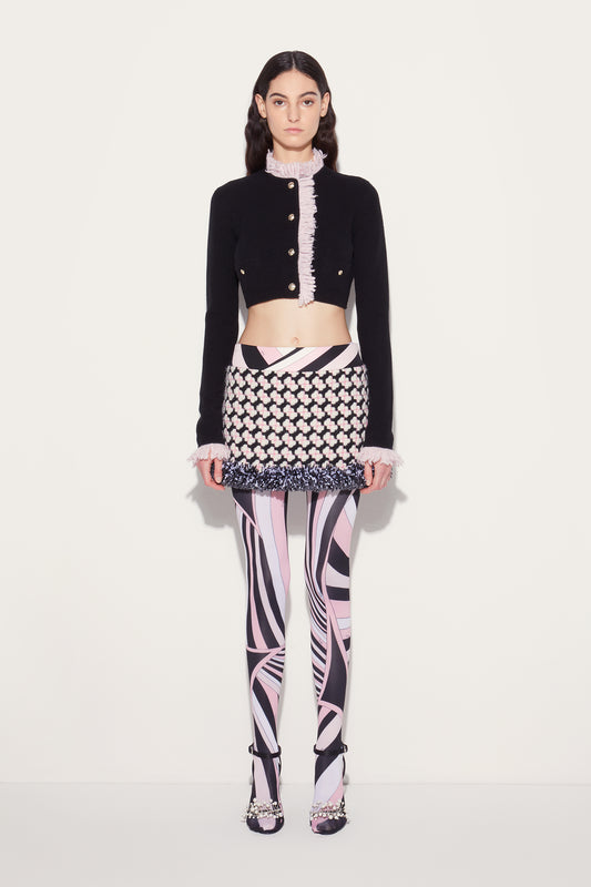 Tweed Mini Skirt View 3 - Pucci