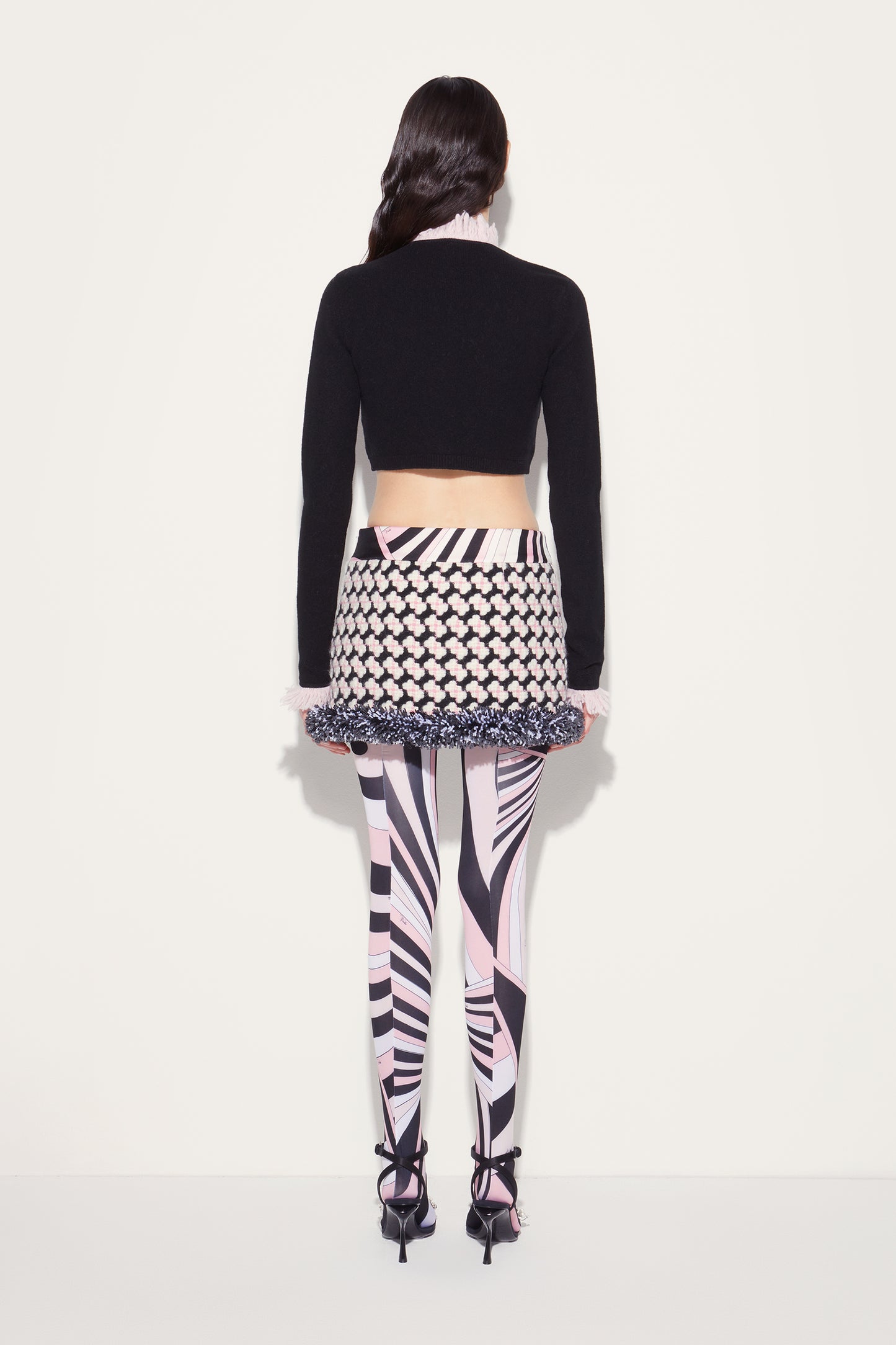 Tweed Mini Skirt View 4 - Pucci