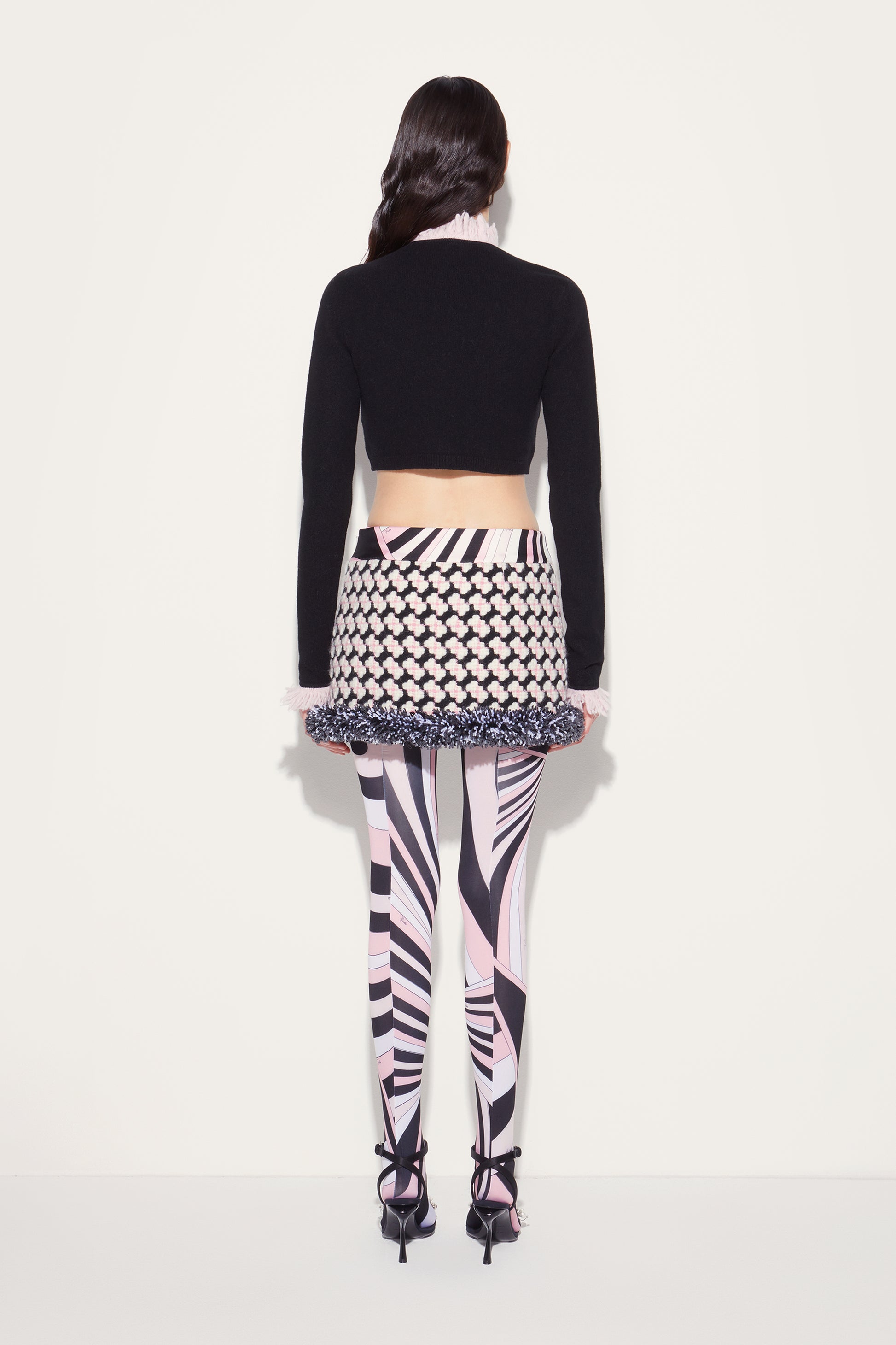 Tweed Mini Skirt View 4 - Pucci