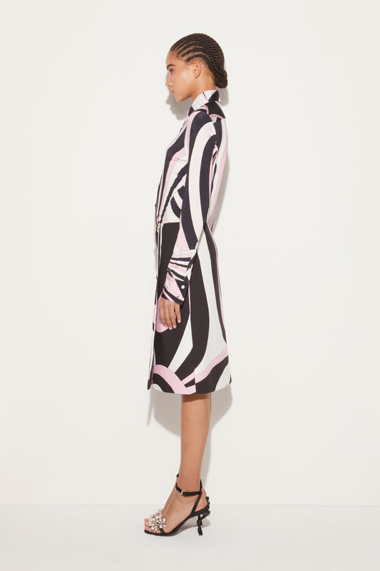 Marmo-Print Wrap Skirt View 3 - Pucci