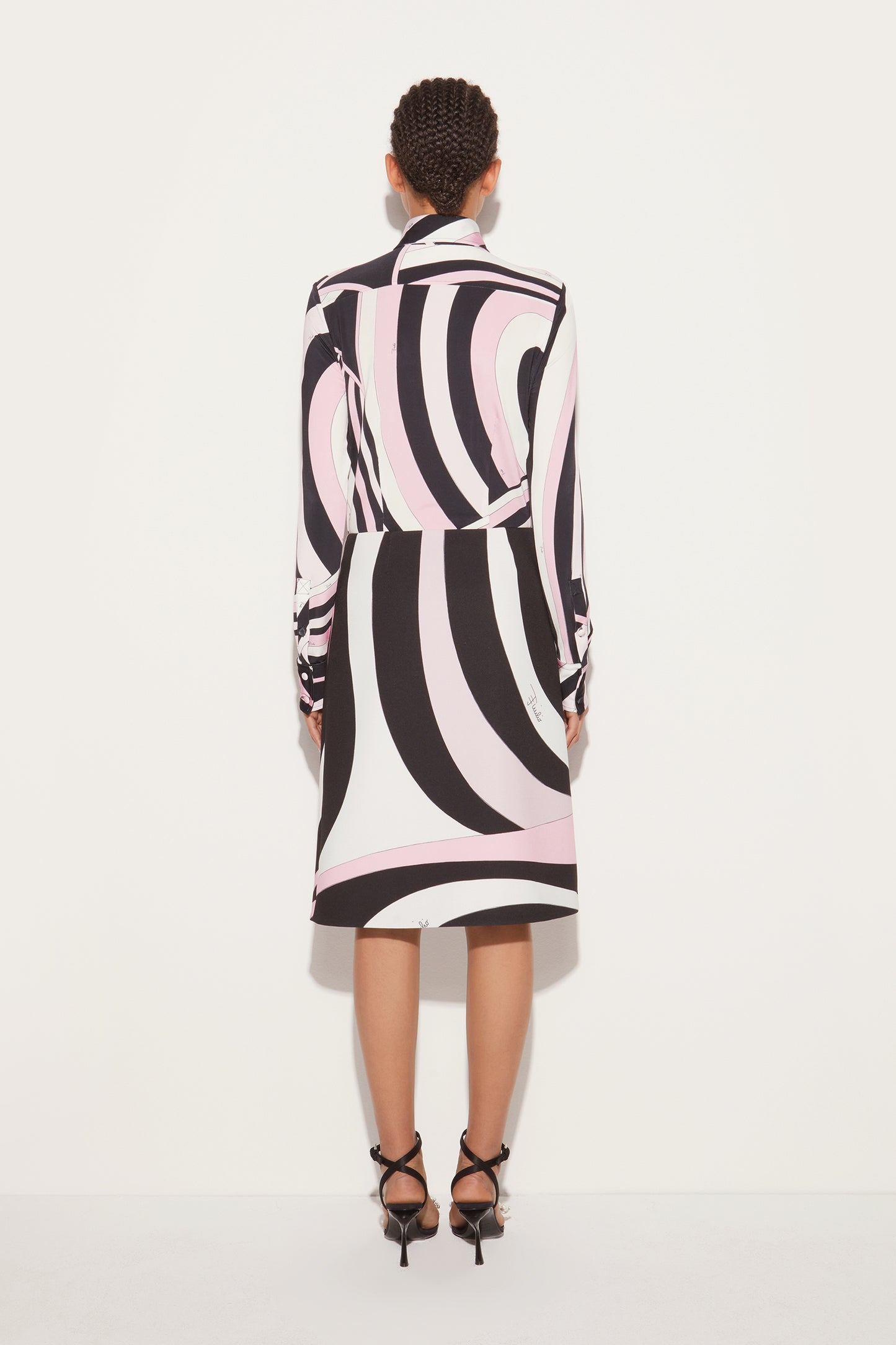 Marmo-Print Wrap Skirt View 4 - Pucci