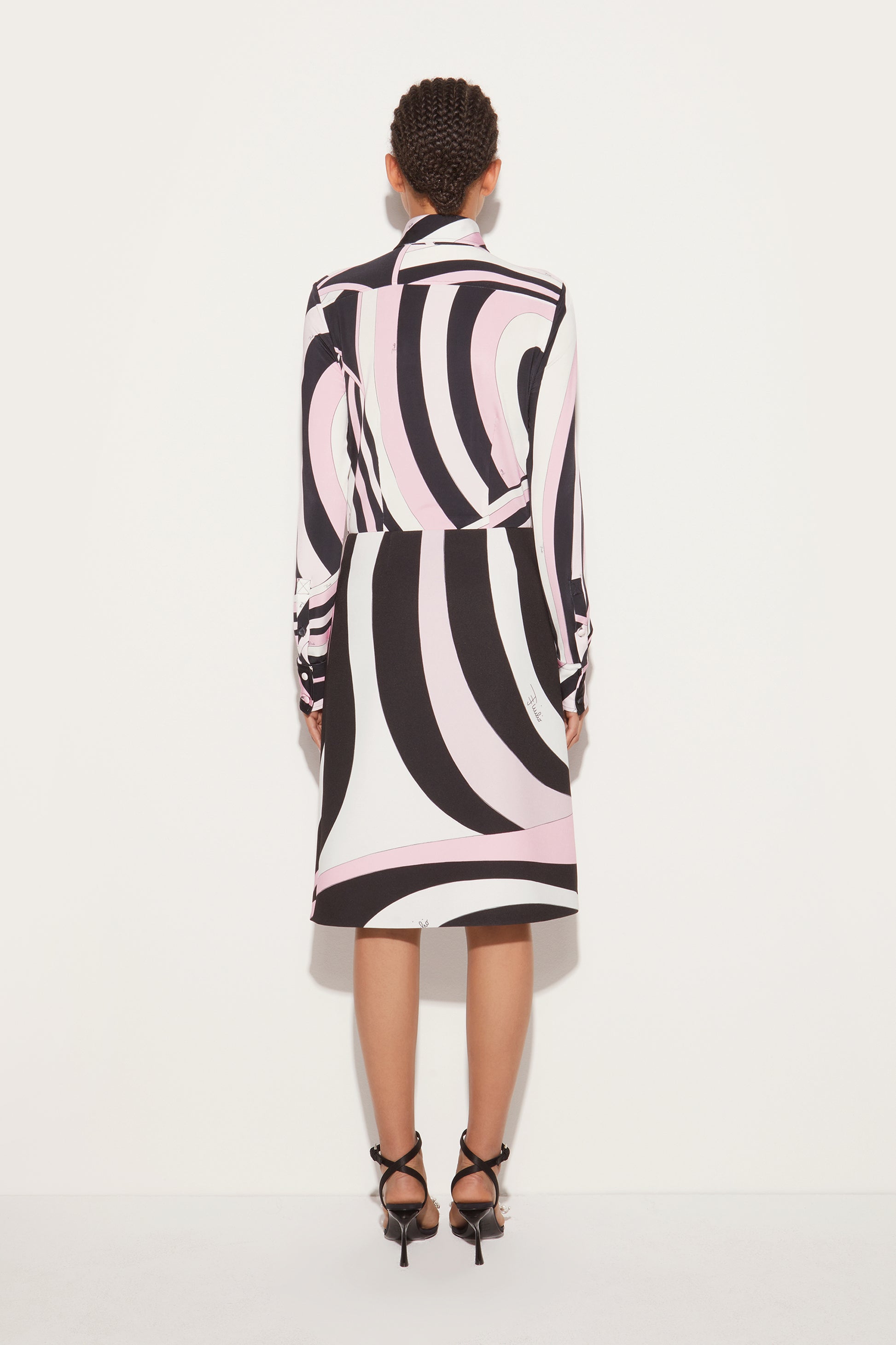 Marmo-Print Wrap Skirt View 4 - Pucci
