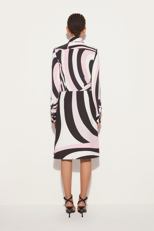 Marmo-Print Wrap Skirt View 4 - Pucci
