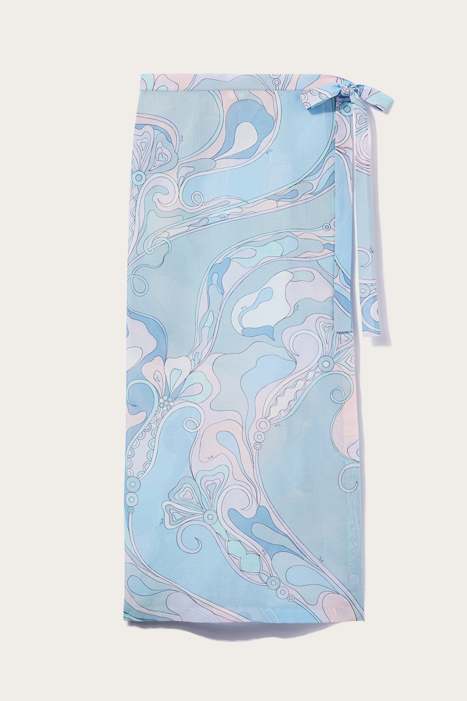 Orchidee-Print Wrap Skirt View 1 - Pucci